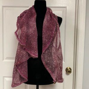 Purple crochet vest